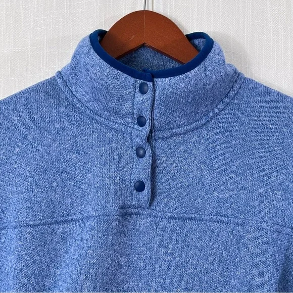 Eddie Bauer Radiator Fleece 2.0 Snap Mock Neck Pullover Jacket Blue Size L - Picture 7 of 12